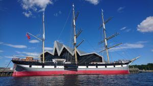 The Tall Ship Glenlee on the River Clyde