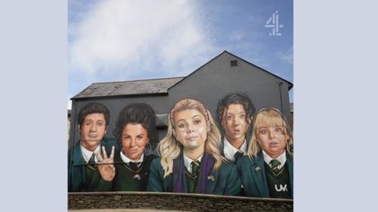 Derry Girls Mural in Londonderry