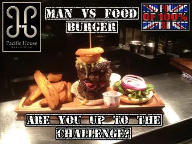Man vs Food Burger Challenge in Newcastle