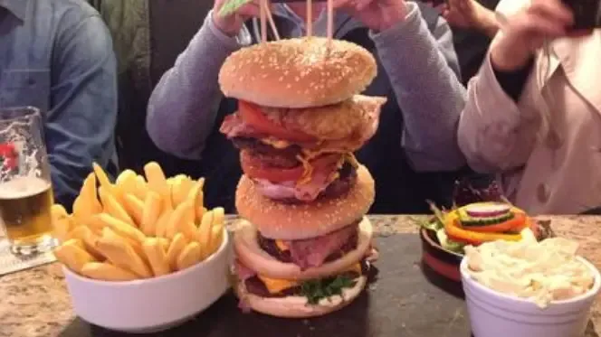 Can you eat the Brucklay Arms One Foot Burger?