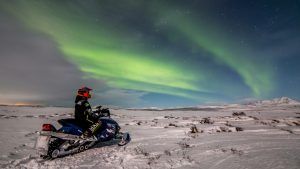 Northern Lights Snowmobile Tour in Iceland
