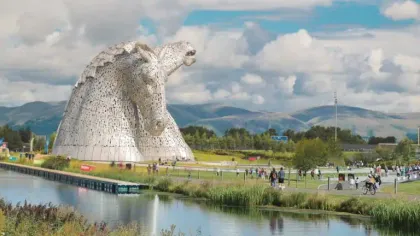 Helix Park and The Kelpies