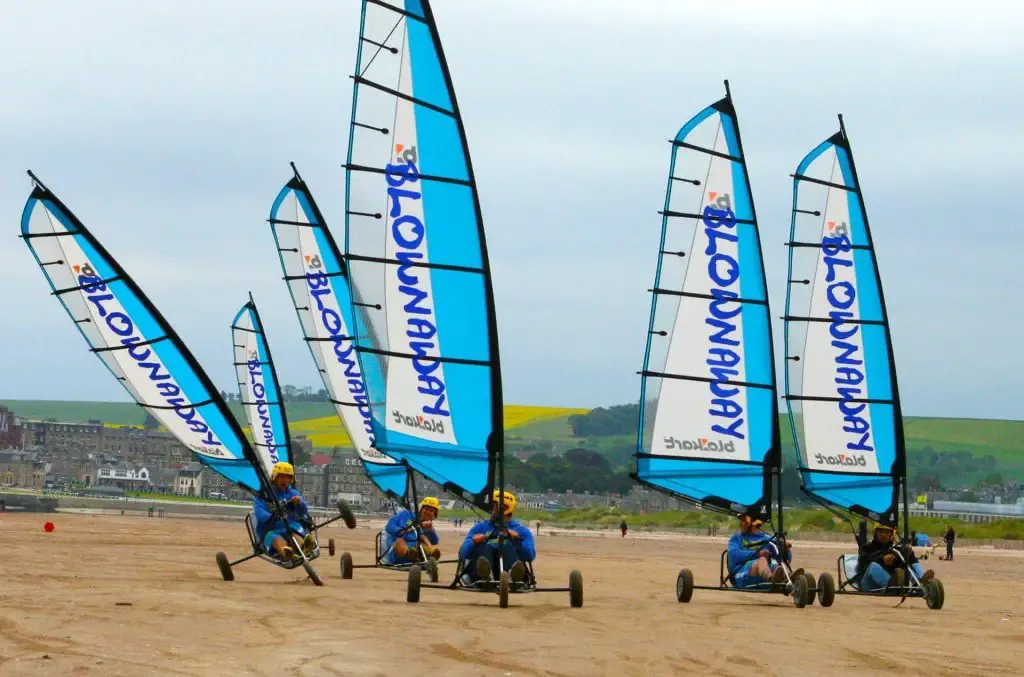 Land Yachting on the Beach at St Andrews