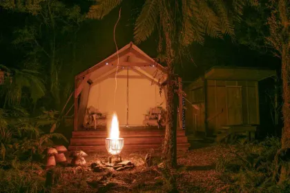 Go Glamping in a Hobbit Hole at Underhill Valley