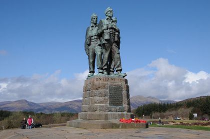 The Commando Memorial in the Scottish Highlands