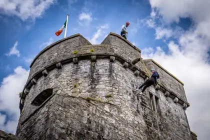 Abseiling Off King John’s Castle in Limerick City